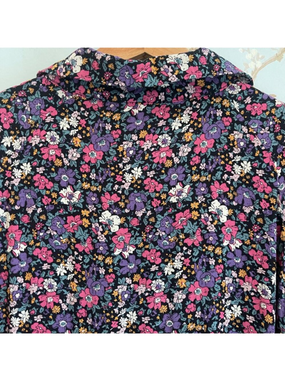Natural Life Womens Floral Maxi Dress Size L Boho Cottagecore Prairie Whimsical - Picture 9 of 11